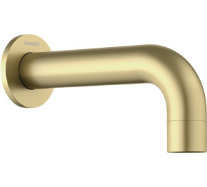CAÑO MURAL BAÑO CILÍNDRICO BRUSHED PVD GOLD